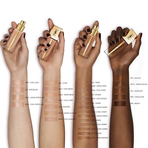 ysl touche éclat foundation dupe|YSL touche eclat shade chart.